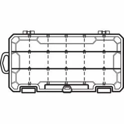 Flambeau Tuff Tainer Caja De Almacenamiento Transparente Con Zerust 3003TTD - 23.2X12.7X3.2CM -Cebos de lápiz Tienda de ventas 3003ttd203 550x550w