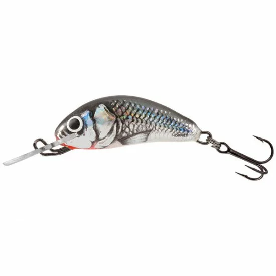 Salmo Hornet Floating 3.5cm Brillo Gris Holográfico 3 Salmo Hornet Floating 3.5cm Brillo Gris Holográfico