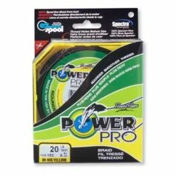 Hilo Trenzado Shimano Power Pro Amarillo De Alta Visibilidad 0,13 Mm 1370 M