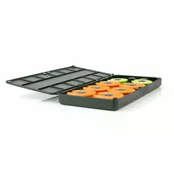 Fox F Box Sistema De Disco Magnético Y Rig Box Mediano -Cebos de lápiz Tienda de ventas f box double rig box system medium plus medium lid filled 2 550x550w