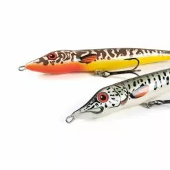 Salmo Jack Sinking 18cm Amur Pike Edición Limitada -Cebos de lápiz Tienda de ventas qja014 015 salmo jack18s barred muskie amur pike pair 2 550x550w
