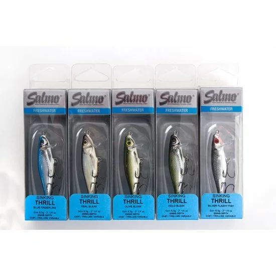 Salmo Thrill Sinking 5cm Plata Flashy Fish 4 Salmo Thrill Sinking 5cm Plata Flashy Fish - Imagen 2